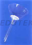 CONICAL FILTER, (HIRSCH TYPE) WITH SINTERED DISC OF POROSITY GRADE 1 OR 2 OR 3 OR 4